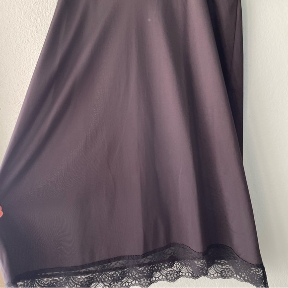 Vintage | 90s Black Lace Trim Slip Dress - Picture 9 of 10